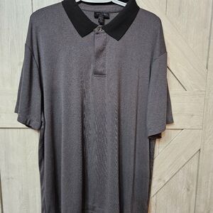 Magaschoni Men's Gray Polo Shirt Size XXL